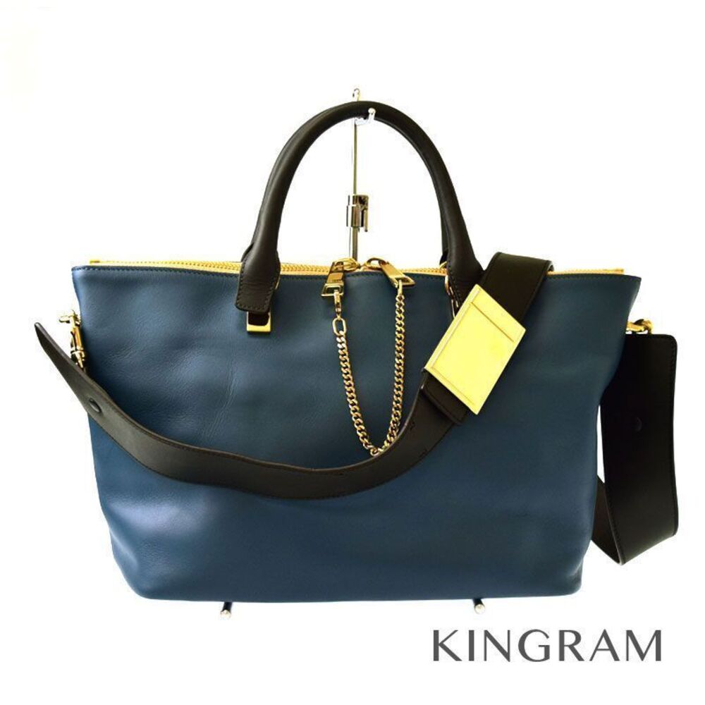 Chloe Baylee Handbag Blue Leather Shoulder Bag